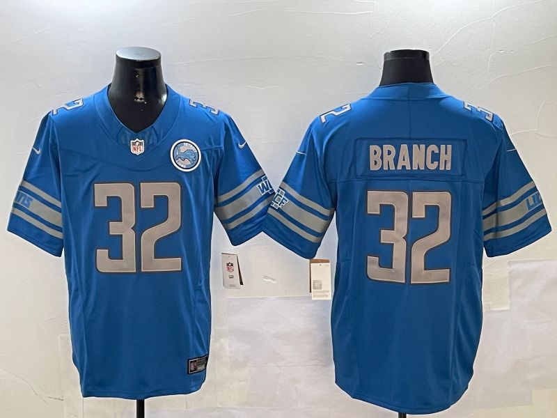 Men Detroit Lions #32 Branch Blue three generations 2024 Nike Limited NFL Jersey style 01021